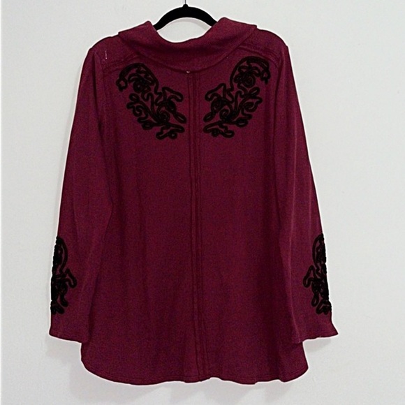 Soft Surroundings Embroidered Thermal Sweater - Picture 9 of 10